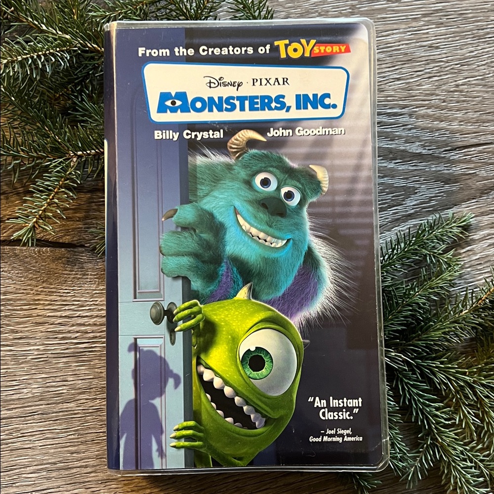 VINTAGE Monsters, Inc. VHS tape Disney and Pixar animated film 2001 CLEAR CASE!